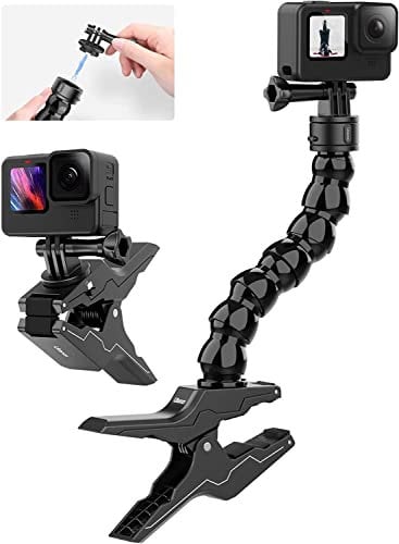ULANZI R094 Super Clamp Camera Clamp Monitor Mount with 1/4'' & 3/8'' Scew, 360° Double Ballhead Magic Arm for Sony Canon Nikon DSLR Camara, Ronin, Microphone, Video Light, Rod, Cross Bar