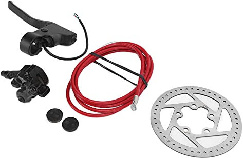 Entatial Disque de Frein à Disque de Pneu de Scooter électrique, Disque de 110 mm, kit de câble de Frein à Disque de Levier de Frein, Haute Performance Durable pour Scooter électrique M365
