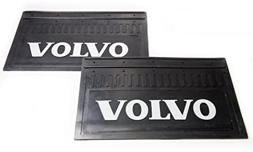 Schutzbleche aus Gummi mit geprägter Aufschrift für Lkw, passend für alle Modelle VOLVO (schwarz)