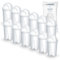 Wessper Cartucce filtranti per l'acqua Classic | Sostituzione per cartuccia filtrante Aquaphor Standard, Brita Classic, Dafi Classic | Riduce il calcare e il cloro | Acqua più pura | 12 pezzi