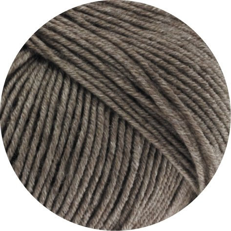 Lana Grossa Cool Wool Uni/Mélange 7115 - Graubraun meliert