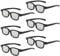 Gafas 3D Reald, Gafas 3D pasivas polarizadas Circulares no Intermitentes para Cine en Formato Reald/películas de TV en 3D polarizadas pasivas - Gafas 3D compatibles con TV y Cine en 3D 6 Unidad