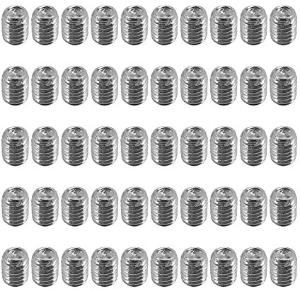 Batto Set di 50 viti a testa esagonale M2,5 x 3 mm, in acciaio inox, senza testa
