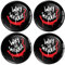 Biomar Labs 4 x 60 mm 3D Aufkleber Schwarz Why So Serious für Nabendeckel Nabenkappen Radnabenkappen Radaufkleber Warum so ernst A 8160