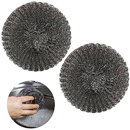 2Pcs Kettle Descaler Ball Stainless Steel Doughnut Kettle Descaler for Kettle Tablets Remove Limescale Premium Limescale Remover Kettle Descalers Wire Ball Durable Long Life
