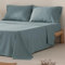 Juego de sábanas Cama 80 x 190/200, 100% Algodón, 3 Piezas, Transpirable, Suaves, Color Azul
