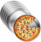 VEGOATY 6 bandejas redondas para pizza de acero inoxidable, 20 cm de acero inoxidable, 20 cm, para pizza de acero al carbono revestido, bandeja para hornear pizza, saludable y no tóxico, fácil de