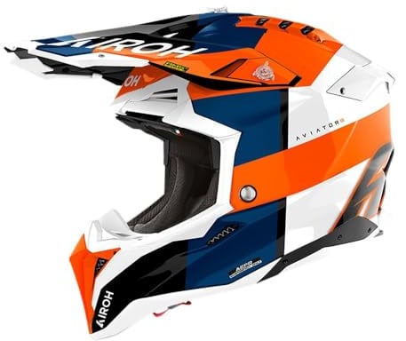 AIROH Aviator 3 Monarch Orange Gloss M
