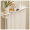 Vnook Etagere Radiateur,Support radiateur, Cache-radiateur en Aluminium, Tablette Radiateur Flottantes sans Percer pour Bureau à Domicile, sans Perçage(120cm)