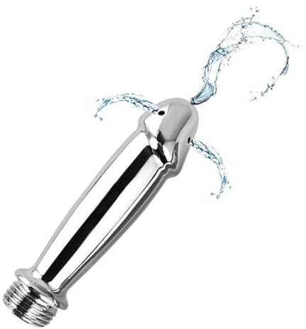 DWFEYOI Douche en métal de douche de lavement vaginal anal Nettoyant pour système de douche colon Nettoyage par,poire lavement rectale,douches anale et vaginale,lavement anus gode