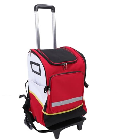 Bolsa grande limpieza con ruedas, mochila ruedas para limpieza con carrito desmontable, organizador de suministros de limpieza el hogar, carrito limpieza portátil para amas casa