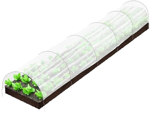 Tunnel de jardin en aluminium - Mini serre pour légumes et plantes - Protection contre le gel - Tente de culture résistante aux UV et aux intempéries