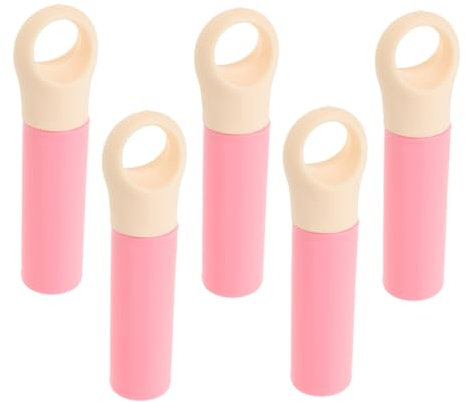 iplusmile 5pcs Broom Handle Replacement Telescopic Mop Broom Stick Pole End Cap Sweeping Brush Handle Grip