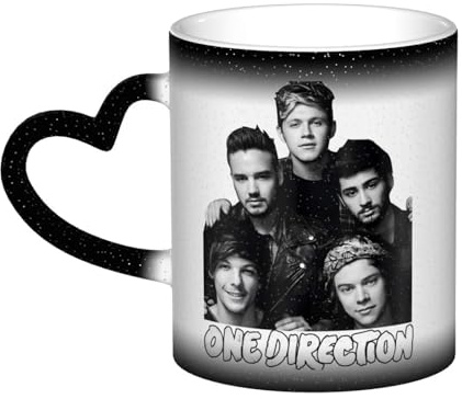 NEOEMLATY One Color Changing Ceramic Mugs Di#re*ction Fans Merch Gifts for Unisex Adult Teen Kids