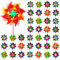Vivantia 36 Pcs Holographic Rainbow Wind Spinners DIY Pinwheel Windmill for Garden Yard, Family Garden Toy Outdoor Party Pinwheels Decorations, Multi-color