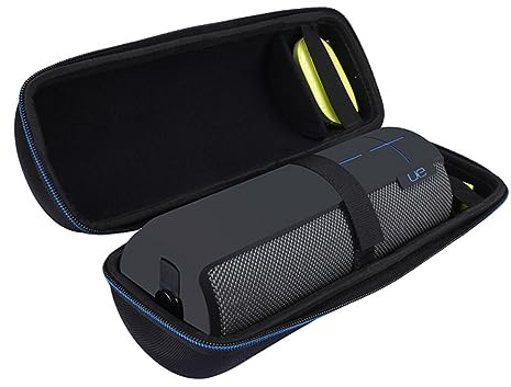 Ue Megaboom Schutztasche aus Eva mit Reißverschluss, Schwarz | Tragbar und Schützend für Zuhause und Unterwegs, Hartschale mit Einfachem Tragen, Kasten für Kleine Dinge