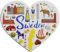 Kühlschrankmagnet in Herzform, Schweden, Reise-Souvenir, 3D-Dekoration, Bastel-Kollektion