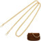 Eddrfy Taschenkette Gold 120cm/3,93in, Abnehmbare Taschen Kette, Metall Taschengurt Gold als Schulterriemen für Handtasche, Taschenriemen Umhängetasche, Crossbody Bag Ersatzkette für Damen Handtasche
