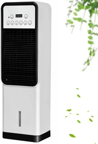 GWFBLID Aire Acondicionado Portátil 3 en 1 Enfriador de Aire Portátil con Temporizador de 12H 3 Modos 35dB Control Remoto Ventilador de Enfriamiento Enfriador de Aire Evaporativo para Oficina Hogar