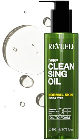 REVUELE REVUELE Olio Detergente Profondo – Struccante Viso & Occhi ad Azione Purificante, Trasforma in Schiuma, Rimuove Trucco, Sebo e Residui di Solari, Idrata e Lascia Pelle Fresca e Radiosa, 150 ml