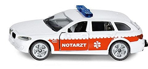 siku 1461, Notarzt Einsatzfahrzeug, Metall/Kunststoff, Weiß/Rot, Öffenbare Türen