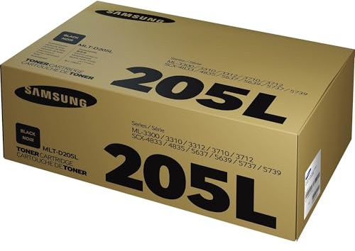 HP MLT-D205L (SU963A)Original Toner Schwarz (Kompatibel mit: ML-3310D, 3310ND / ML-3710D, 3710ND, 3710DW / SCX-4833FD, 4833FR, 4835FD, 4835FR(US) / SCX-5637FR, 5737FW, 5639FR, 5739FW(US))