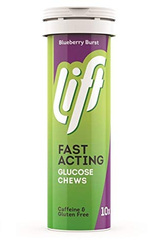 Lift Blueberry Burst Fast Acting Glucose 10 Chews (Pack of 6)