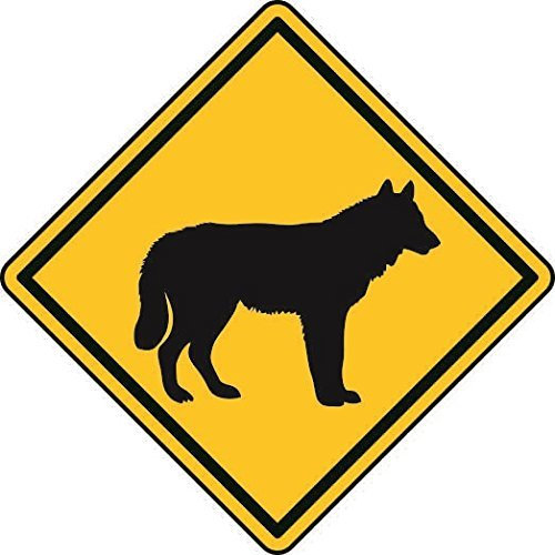 U24 Aufkleber Vorsicht Wolf Autoaufkleber Sticker