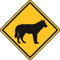 U24 Aufkleber Vorsicht Wolf Autoaufkleber Sticker
