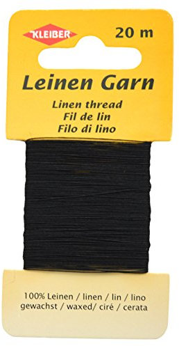 Kleiber 11.8 x 6.2 x 0.4 cm Fil de Lin, Noir