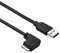 StarTech.com Câble Micro USB 3.0 slim - Cordon USB-A vers Micro-B à angle gauche de 2 m - USB 3.1 Gen 1 (5 Gb/s) - M/M (USB3AU2MLS)