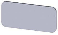 Siemens SIRIUS ATC edelstahlnamensschild 12,5 x 27 mm Pt. Buchstabe Schwarz Aufschrift Benutzer