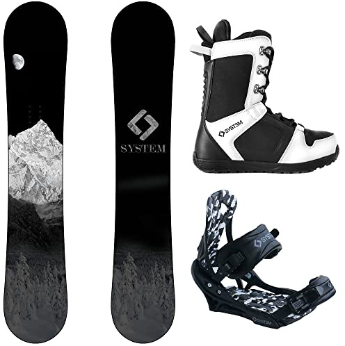 System MTN and APX Complete Men's Snowboard Package (139 cm, Boot Size 8)