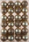 Set Of 24 Mini Christmas Shine Glitter Tree Baubles Decorations - Champagne