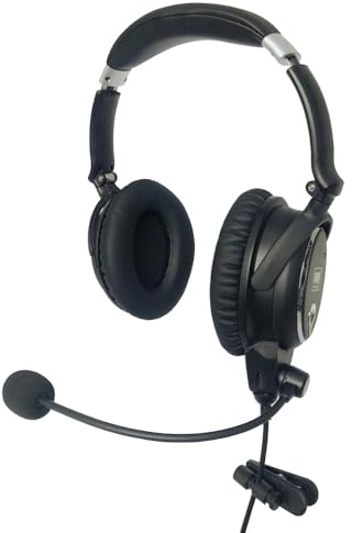 UFQ A7 ANR Aviation Headset, Version 2020 mit Metallschaft, haltbarer, könnte eine kleine Boss A-20 Sein, Aber bequemer, klarer Kommunikation, großartige Klangqualität für Musik MP3-Eingang