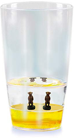 Floatarama Tumbler - Suricate de Deluxebase. Verre pour Enfant en Acrylique avec Figurines d'animaux Flottants. Gobelet Suricate de 250 ML sans BPA, Vaisselle pour Enfants et Adultes