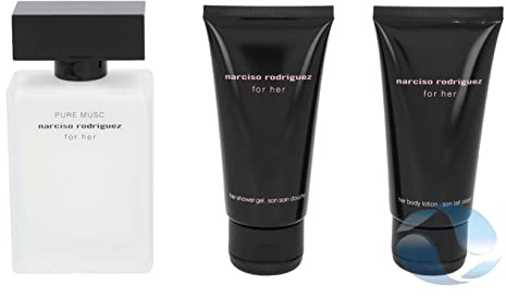 Narciso Rodriguez For Her Pure Musc Eau de Parfum 50 ml 2020 Geschenkset enthält 50 ml Eau de Parfum 50 ml Bodylotion 50 ml Duschgel