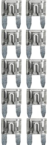 baytronic 10x Kfz-Flachstecksicherung Mini (weiß 25A)