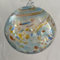 Kugel zum hängen Dekokugel Fensterkugel Bunte Glaskugel Ornament türkis bunt gedreht Fensterdekoration mundgeblasenes Kristallglas Durchmesser ca. 9 cm Oberstdorfer Glashütte