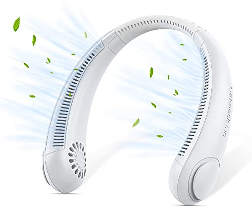 AmyFei Hals Ventilator, Mini USB der blattlose Halsventilator, 3fach einstellbarer USB Tragbare Halsventilator, geeignet für Outdoor-Sportarten, zu Hause, im Büro, Camping, Reisen,Geschenk zum