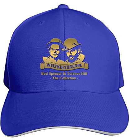 FJKHNDNZ Nccdkyiieffmm Sandwich Curved Edge Outdoor-Baseballkappe Unisex Verstellbar, blau, Einheitsgröße