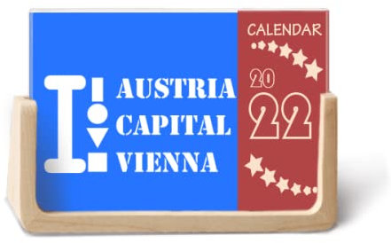 Österreich Hauptstadt Wien Art Deco Fashion 2022 Tischkalender Planer 12 Monate