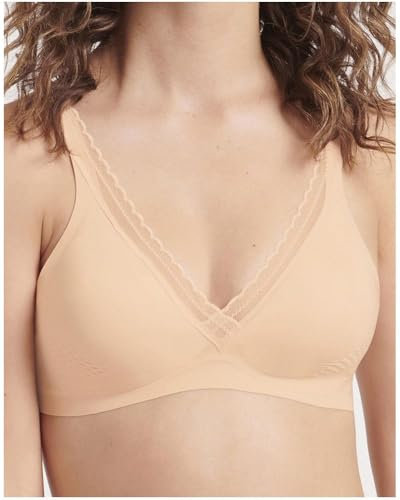 sloggi Women's sloggi Body Adapt Twist T-Shirt Bra Bra Molded, Powder Orange, L