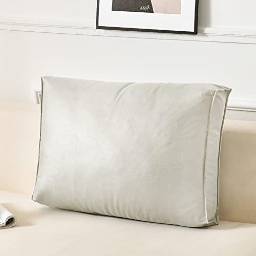 Luxuriöses Kunstleder-Sofa-Rückenkissen, rechteckiges Überwurfkissen, Bett-Lesekissen, große Nachttisch-Rückenlehne, Lendenwirbelstützkissen