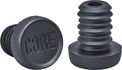 Fantic26 Core Stunt-Scooter Bar Ends Lenker Stopfen (1 Paar) (Alumium Lenker, Schwarz)