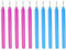 PATIKIL Papier Ligné Piquage Outils, 10 Paquet Fendu Aiguille Stylo Bouclage Roulant pour bandess Bricolage Art Artisanat (Bleu, Rose)