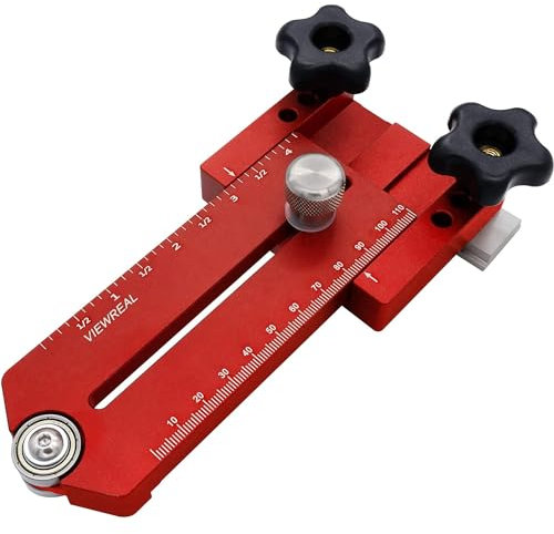 ViewReal Thin Rip Jig for Table Saw – Extended Fence Guide Accessory Compatible with Router Tables and Saw Systems, Ideal for Cutting Repetitive Narrow Strips