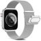 Higgs Metallo Cinturino Compatibile con Cinturini Apple Watch 40mm 41mm 38mm 42mm 44mm Ultra 2 49/46/45mm Donna,Cinturino Doppie Magnetiche per iWatch Serie SE(se 2)10 9 8 7 6 5 4 3 2, Maglia Milanese