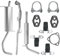 Polmo Schaldampferset Auspuff für Seat Ibiza 3 III 6L Fabia 1 I VW Polo 4 IV 9N 1.2