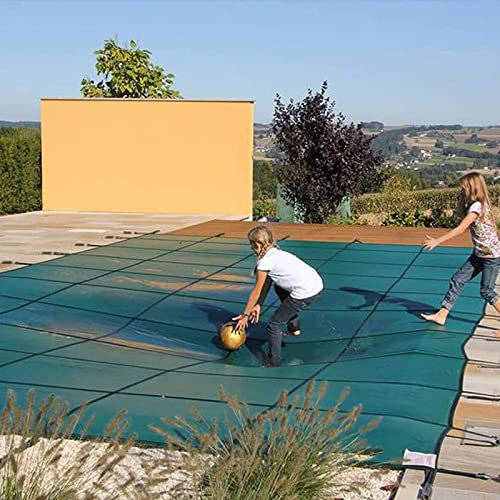 IBOWZ Pool Solarabdeckplane,Solarplane Rechteckige Pool-Sicherheitsabdeckung, Planschbecken-Schutzmatte/Thermodecke aus Polypropylen, für den Winter, verhindert Blätter und Schnee